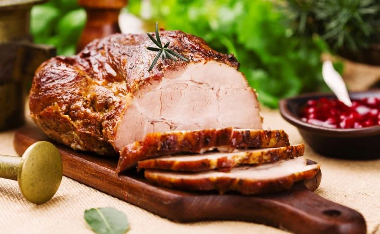 Paleta suína com ervas